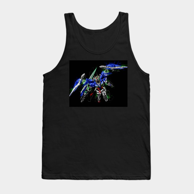 Gundam 00 raiser Tank Top by Shawngkolon